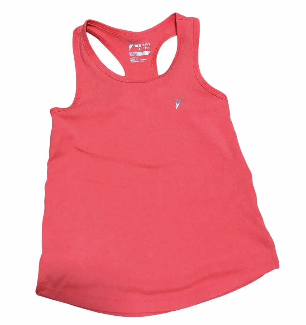 Old Navy Active Pink Orange Coral Tank size 5